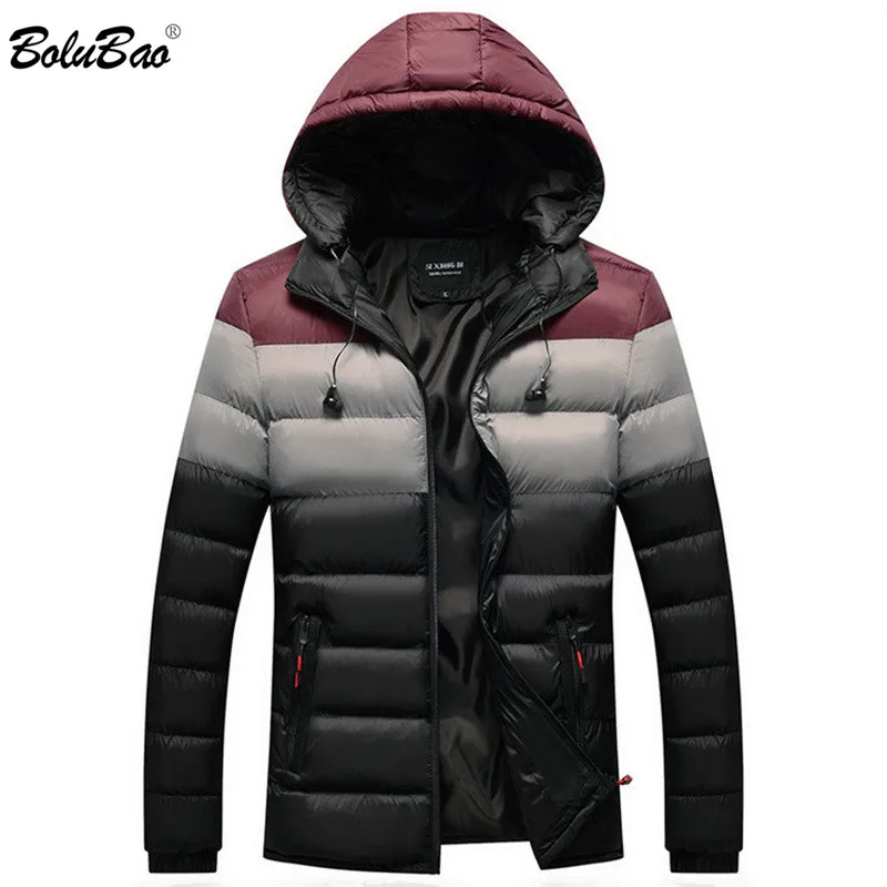

BOLUBAO Winter Brand Men Parkas Coat Men's Fashion Casual Wild Parka Male Comfortable Warm Hooded Parka Coats