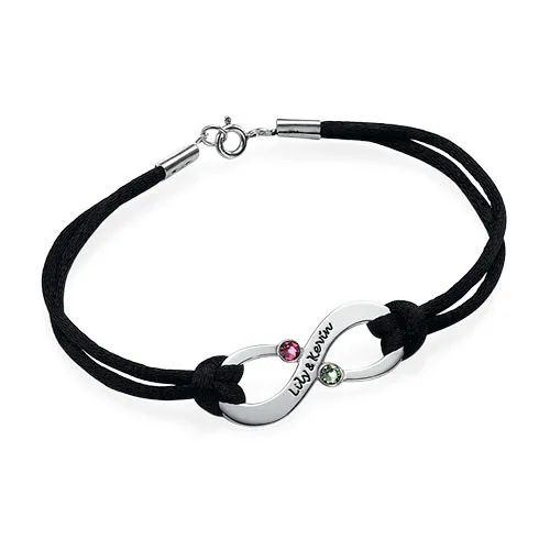 

S925 Fine Silver Endless Insets Bracelets Jewelry Personalized Name Customizable Bracelet Ornament Manufacturers Direct Selling