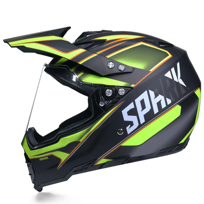 Гоночный Кроссовый мотоциклетный шлем DOT Casque Moto Capacete Moto Casco бездорожье полное лицо винтажный Кроссовый шлем для женщин 3 подарка - Цвет: 8