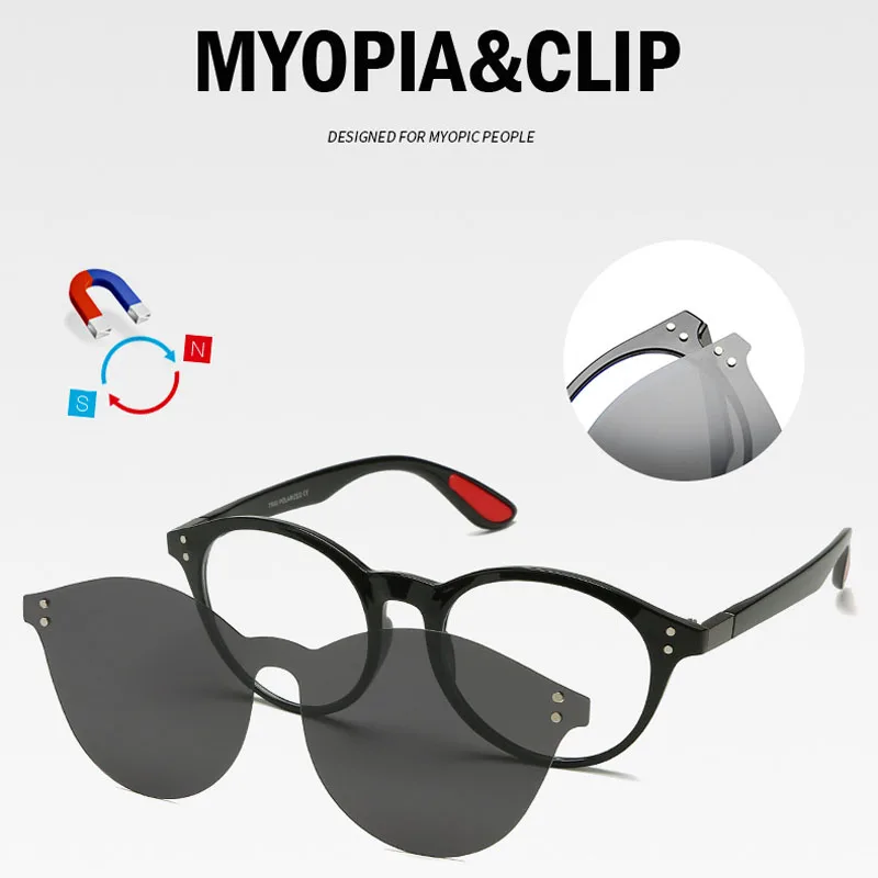 Iboode поляризованные солнцезащитные очки мужские женские с магнитом для вождения анти-голубые легкие очки на зажиме TR90 солнцезащитные очки UV400 очки Gafas De Sol