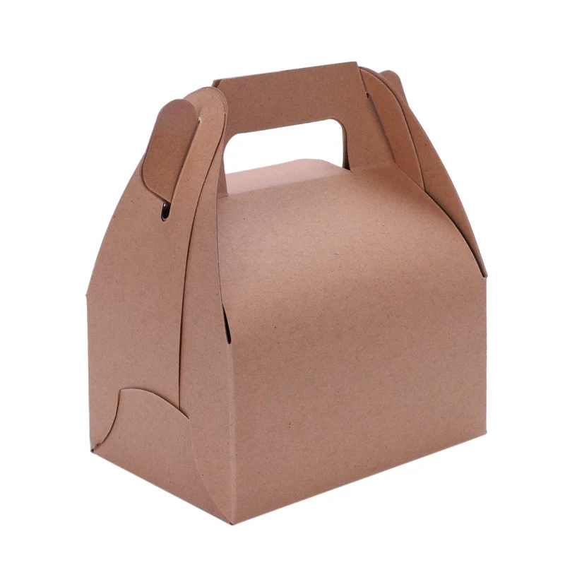 5pcs Kraft Paper Lucky Party Gift Regal Goody Bags Cupcake Muffins Cake Boxes