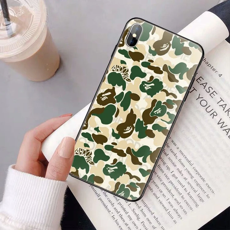 A4 Камуфляжный мягкий черный чехол для телефона ape man для iPhone 11 pro XS MAX 8 7 6 6S Plus X 5 5S SE XR чехол - Цвет: A4