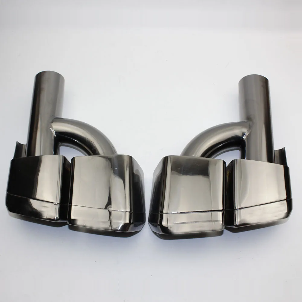

2pcs Car Exhaust Pipe Tip Muffler Stainless Steel Trim Tail Throat For Mercedes W212 W207 W204 Benz AMG Auto Accessories