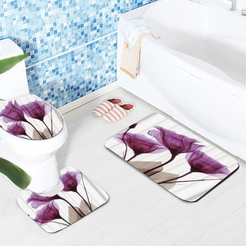 Сиденье для унитаза из трех частей Туалет водонепроницаемый печать полиэстер