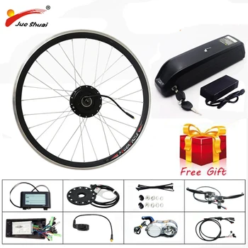 

Electric Bike Conversion Kit with Bottle Battery Samsung36V 21AH 48V 15AH LG52V13AH 350W Brushless Gear Hub motor Wheel e Bike