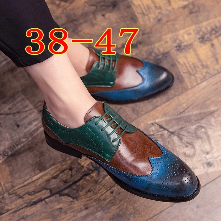 Мужские модельные мужские официальные ботинки-броги на шнуровке в винтажном стиле размера плюс; Мужская обувь для вождения; zapatos de hombres personlizar zapatos; M0140
