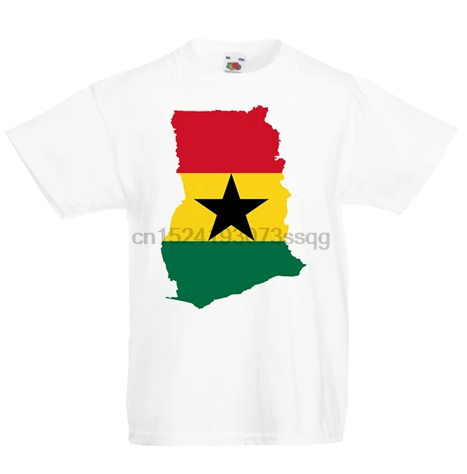 Ghana/Детская футболка с рисунком флага страны топ для мальчиков и девочек унисекс |