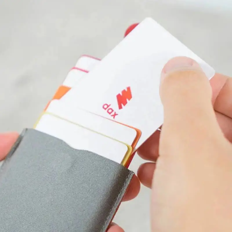 DAX V2 Mini Card Holder Slim Portable Paper Holder Pulled Design Men Women Wallet 5 Cards Short Money wallet card holder credit card holder card holder card wallet wallet card bag