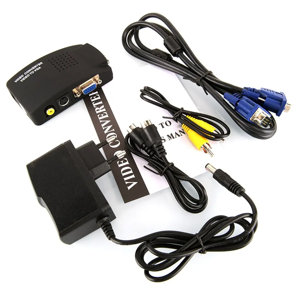 

AV To Vga Splitter Tv Pcav To Vga Hd Video Converter Set-Top Box To Computer 3D Graphics Image Processing Techniques