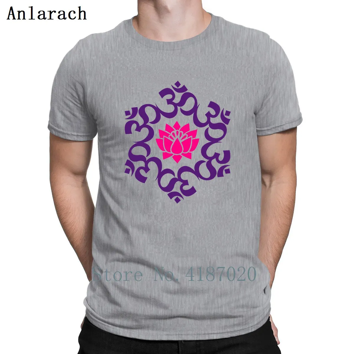 Om Lotus Meditation Yogas Aum Buddhism Tshirt Anti-Wrinkle Personalized Tee Top Natural T Shirt Size S-3xl Homme Sunlight Casual