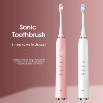 

2020 New Electric Toothbrush Toothbrush Sonic Ultrasonic Brush IPX7 Waterproof Sonic Toothbrush Recharge Sterilization Discount