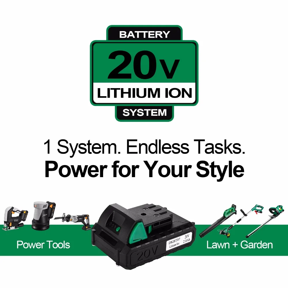 DEKO DKGT06 20V Electric Cordless Grass String Trimmer Pruning Cutter with 1500mAh Lithium Battery Pack Home DIY Garden Tools DEKO DKGT06 20V Electric Cordless Grass String Trimmer Pruning Cutter with 1500mAh Lithium Battery Pack Home DIY Garden Tools