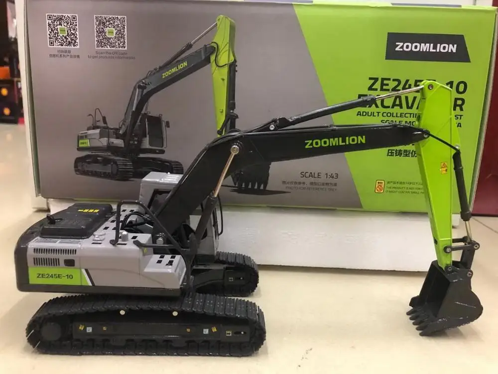 1/43 масштаб Zoomlion ZE245E-10 гусеничный литой экскаватор модель коллекция подарок