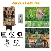 Trail камера водонепроницаемая 20MP 1080P игровая камера ночного видения движения 3PIR 42IR светодиоды диких животных камеры мониторинга домашней безопасности