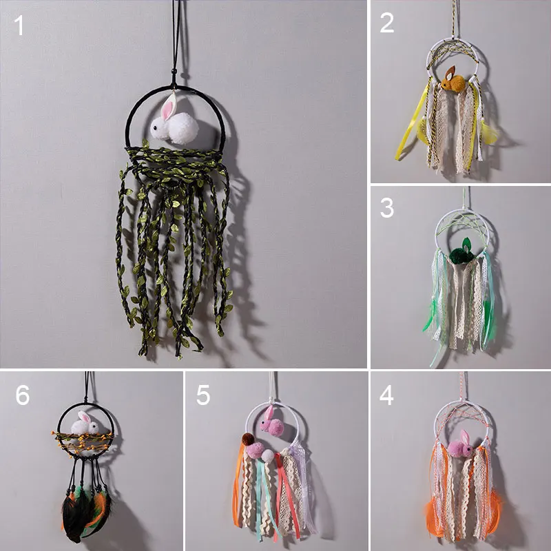 practical Hairball rabbit dream catcher new strange creative dream catcher crafts dreamcatcher home girls room hanging decor