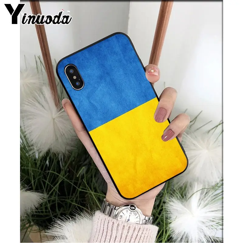 Yinuoda Ukraine Flag TPU Soft High Quality Phone Case for Apple iPhone 8 7 6 6S Plus X XS MAX 5 5S SE XR 11 11pro max Cover - Цвет: A7