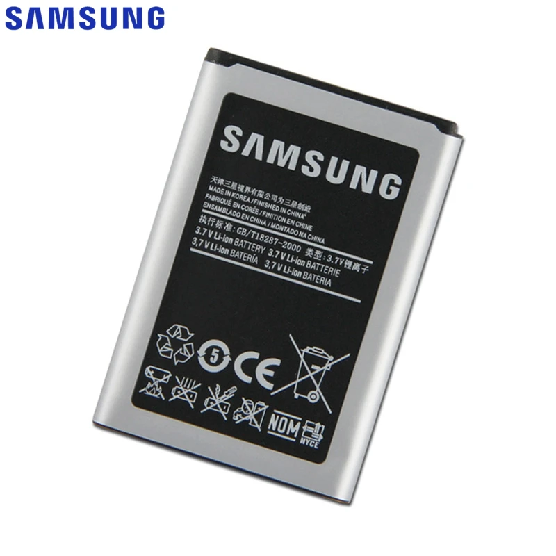 Аккумулятор samsung EB483450VU для samsung C5350 C3752, GT-C3630C, GT-S5350, подлинный Сменный аккумулятор для телефона, 900 мА/ч