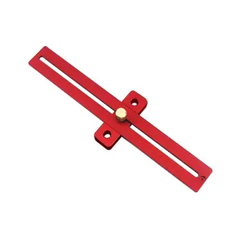 

Aluminum Alloy 170/270/370mm Scale Measure Scribing Ruler Woodworking T-type Hole Ruler Carpenter Crossed-out Marking Tools Sale