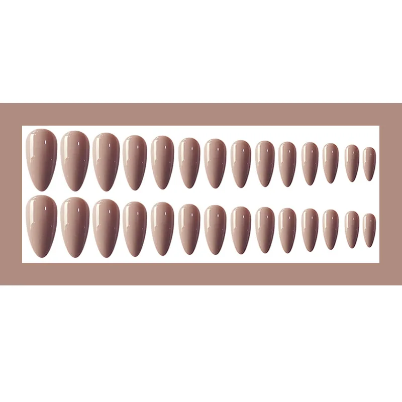 Nusx French Stiletto False Nails Designs Medium Long Natural Almond Fake Nail Manicure Artificial Nails Tips 1 Nusx French Stiletto False Nails Designs Medium Long Natural Almond Fake Nail Manicure Artificial Nails Tips 2