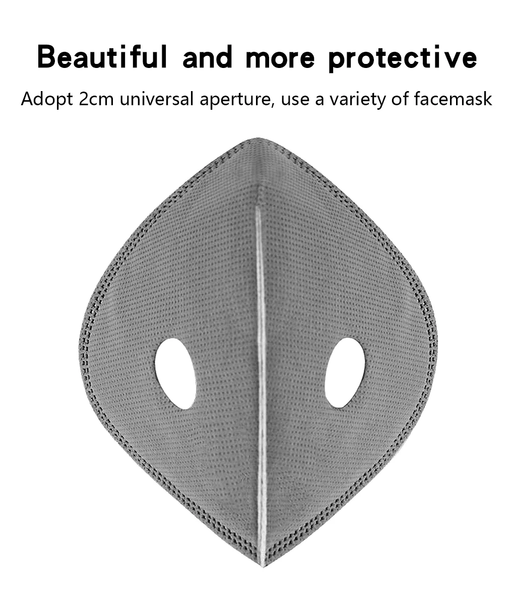 5layers Cycling Face Masks Filter Anti Dust MTB Road Cycling Equip Dustproof PM2.5 Active Carbon Filter Replacement Protection