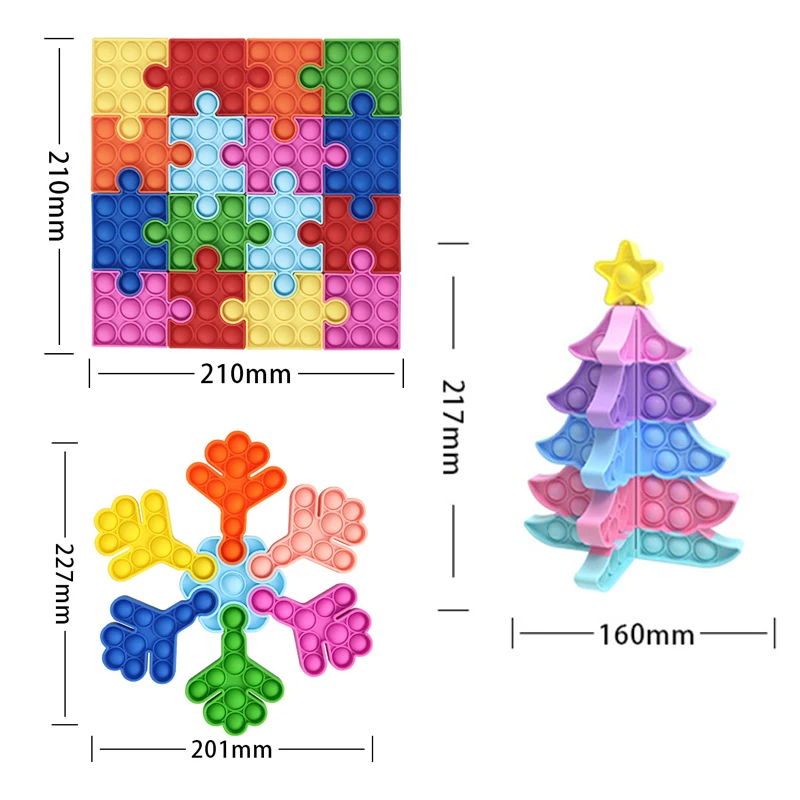 Natal Fidget Toy descompressão brinquedos Electronic Kids Puzzle