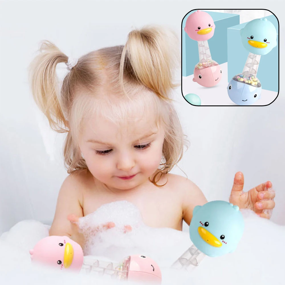 

Kids Bathroom Toys toy Swimming Water Toys Colorful Soft Floating Rubber Duck Squeeze Sound Squeaky Bathing Toy For Baby