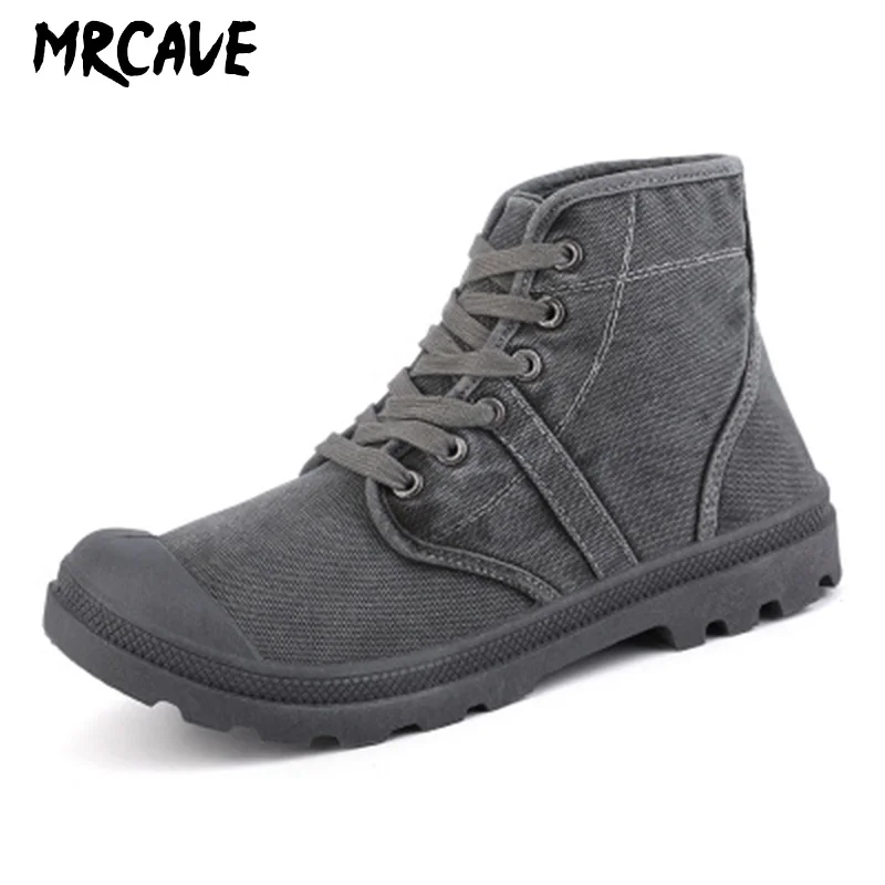 

MRCAVE BOOTS Shoes For Men Breathable Canvas Work Boot Anti-slip Boots Shoes For Industrial And Construction