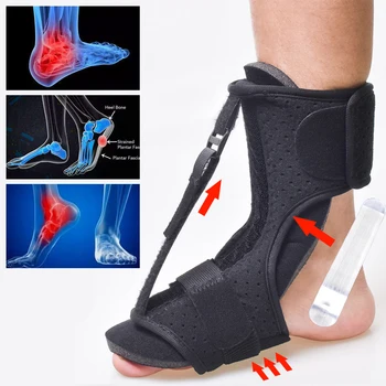 

NEW Adjustable Plantar Fasciitis Night Splint Sport Pain Toe Foot Brace Support Aluminum bar fixing Stabilizer Ankle Protector
