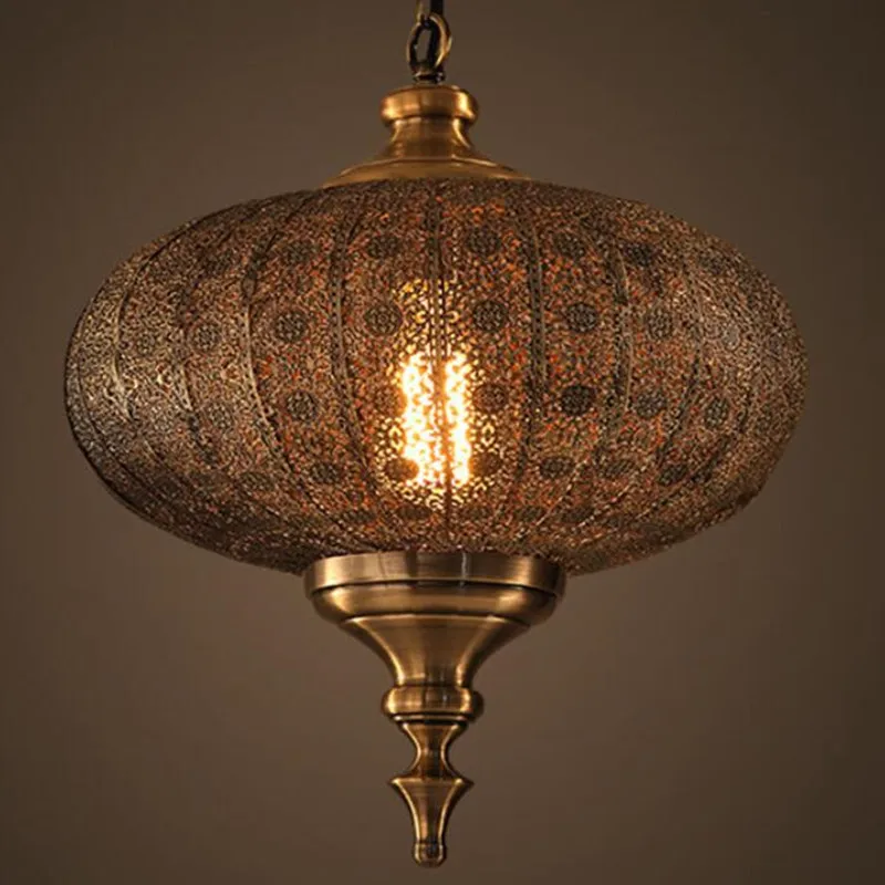 

Retro Vintage E27 LED Lantern Light Loft Fixture Droplight Pendant Lighting Home Corridor Decor Gift