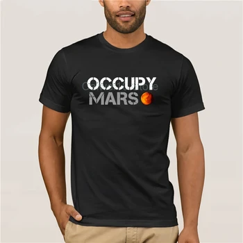 

New fashion trend Men's Spacex Moon Funny Black Occupy Mars Streetwear Funny Unisex Hip Hop fashion T-shirt men