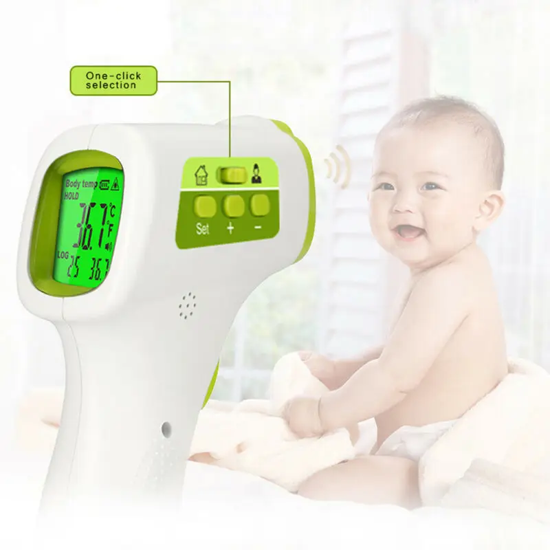 

LCD Digital Non-contact IR Infrared Thermometer Forehead Body Temperature Meter No Touch Temperature Gun Health Random Colors