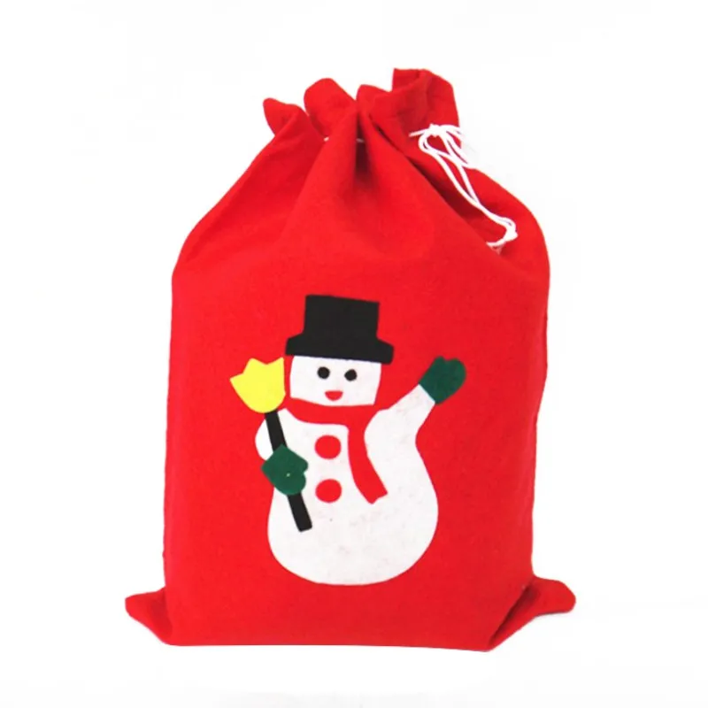Рождественский подарок сумка для хранения конфет Подарочная сумка принадлежности реквизит Санта Клаус шаблон рюкзак ремень - Цвет: A2