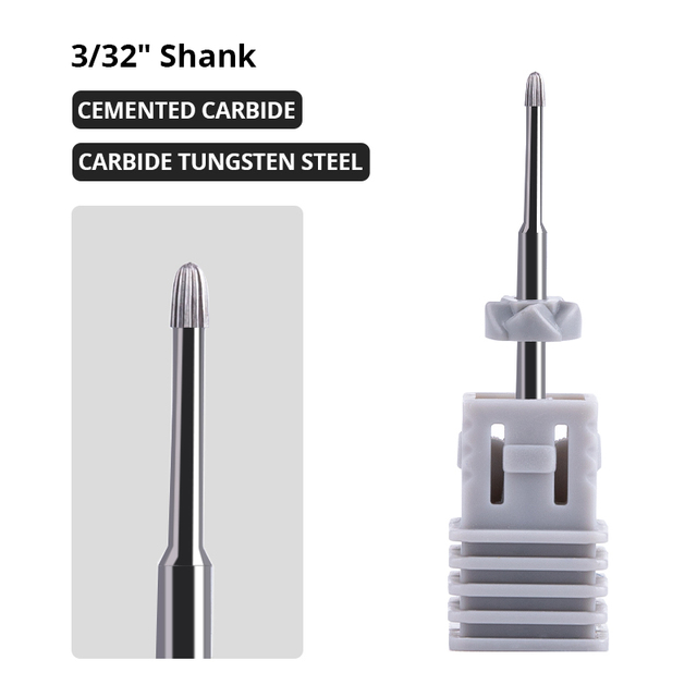 Dmoley Tungsten Carbide Nail Drill Bit Milling Cutter For Manicure Pedicure Nail Files Buffer Nail Art Equipment Accessory Tools