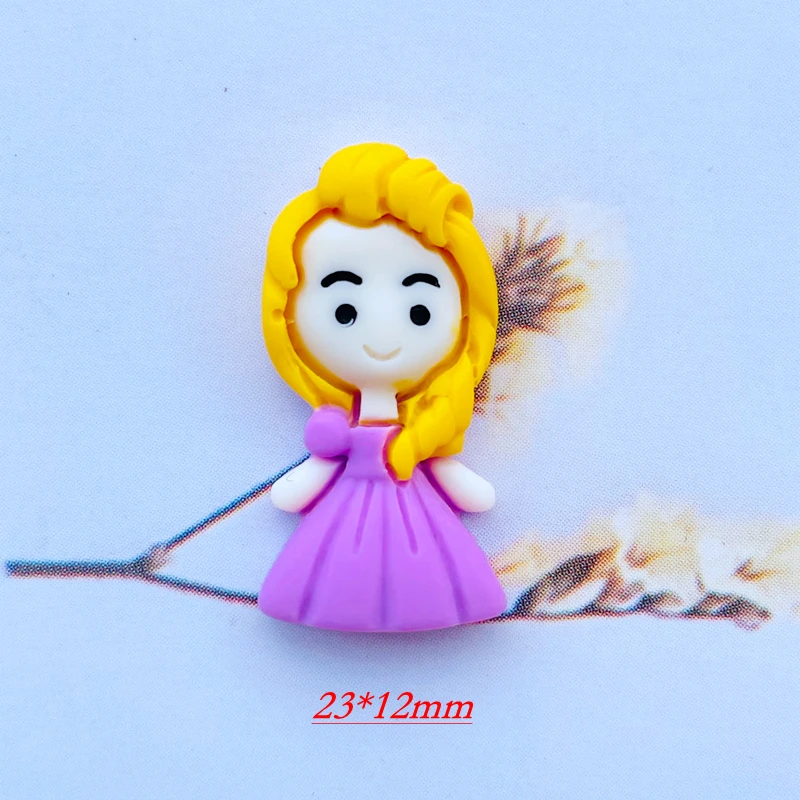 wade miniatures 10/20 New Cartoon Lovely Princess Resin Flat DIY Crafts Scrapbook Hair Bow Center Accessories Embellishment 014 Figurines & Miniatures discount