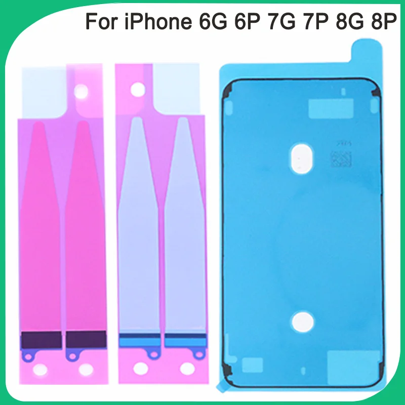 

New 8G 8P LCD Display Frame Bezel Seal Tape +Sticker Waterproof Sticker for iPhone X 6G 6S 6S Plus 7G 7 Plus 3M Pre-Cut Adhesive