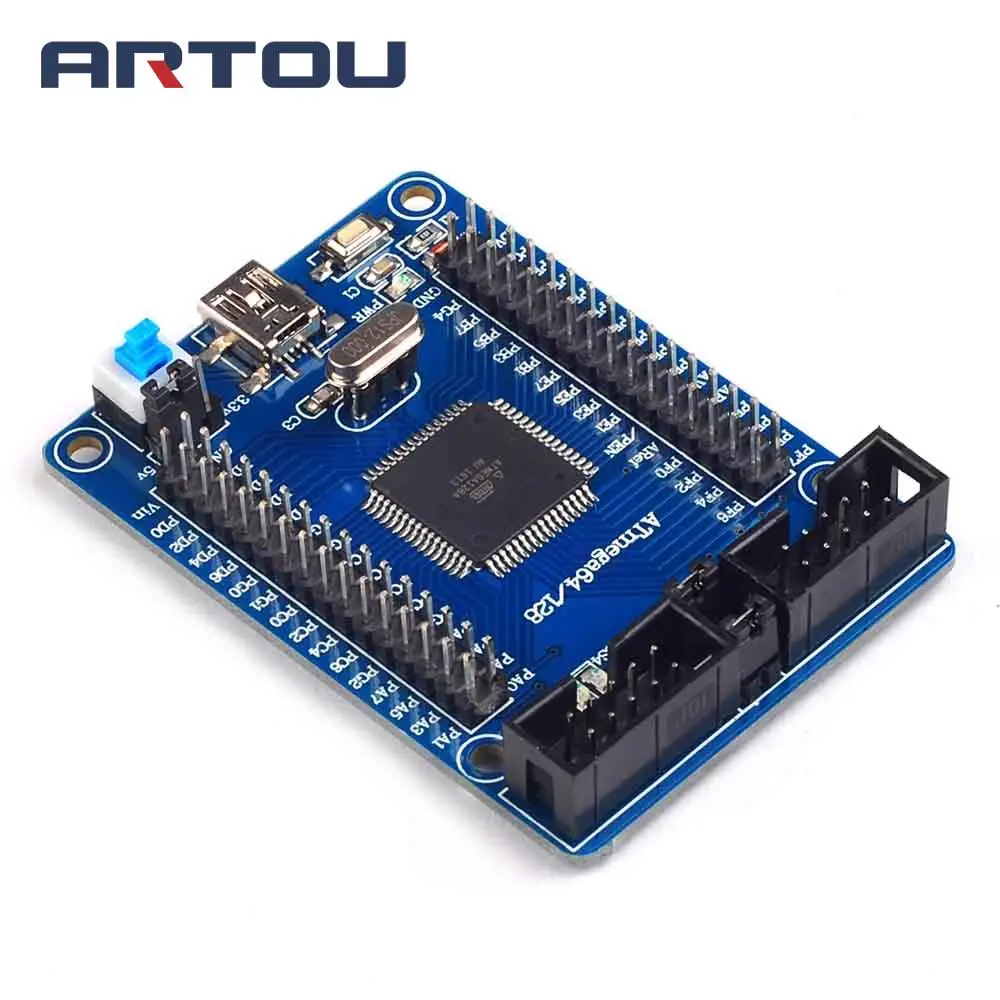 ATmega128 макетная плата AVR макетная плата обучающая плата минимальная системная Базовая плата