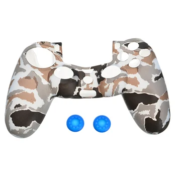 

1PC Controller Silicone Protective Skin Case Gamepad Decorating Cover 5Colors For PS4 Playstation 4 Slim Sticker