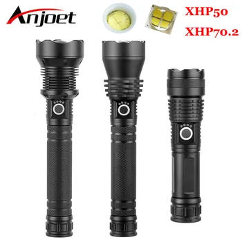 

Ultra Powerful XHP70.2 XHP50 LED Flashlight USB Rechargeable Zoom Torch 18650 26650 Battery Hunting Lamp Lanterns Power Reminder