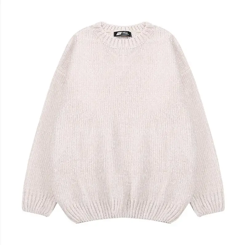 Beige o neck NIJIUDING толстые теплые водолазки негабаритных свитера из шенили с длинным рукавом зима осень базовые свободные пуловеры женские повседневные топы - Цвет: Beige o neck