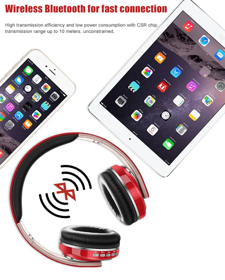 Новая bluetooth-гарнитура имеет FM, бас и складную музыкальную гарнитуру, которая поддерживает Кассетный микрофон SD для iPhone xiaomi