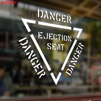 

Danger Ejection Seat Warning Vinyl Stickers Decal Car Auto Laptop PC