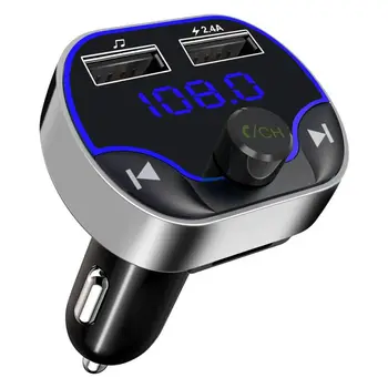 

Upgraded Car FM Transmitter Bluetooth 5.0 Hands-free Calling Dual USB Charger MP3 Player Auto Vehicle Electronics