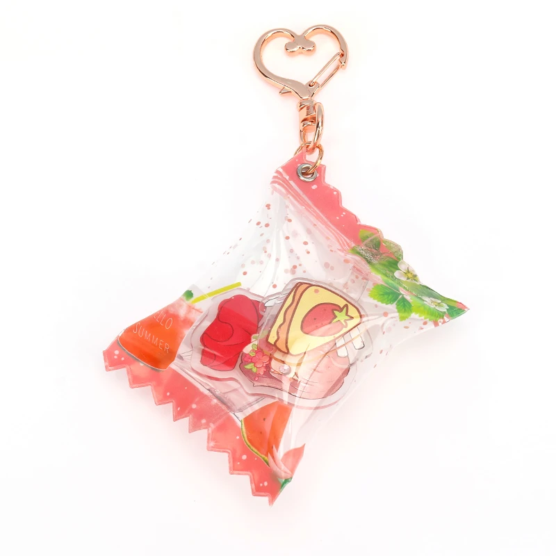 Custom Candy Bag Shaker Charm Inflatable Candy Acrylic Anime Candy