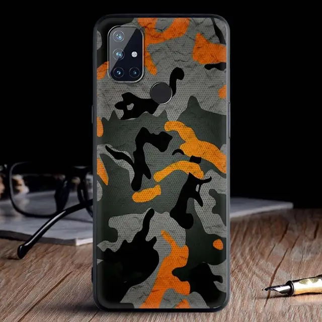 For OnePlus 8 Nord 7Pro Case For One Plus Z N10 5G 8T 7 Pro n100 7T 6T Full Protection Soft Phone Cover Camouflage Pattern Army B01