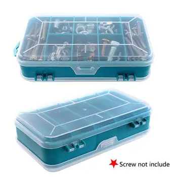 

Litake Transparent Box Double-Side Storage Tool Multifunction Tool Box