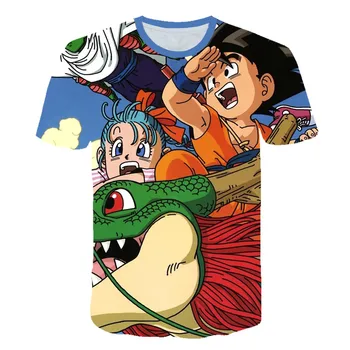 

3d boys T-shirt Brand Dragon Ball kids T Shirt summer Cute Anime Cartoon Men Clothes Japan girl Clothes Vintage camisetas Tops