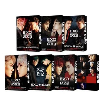 

New 30Pcs/set KPOP EXO New OBSESSION 6th Album Photo Card Self Made LOMO Card Photocard