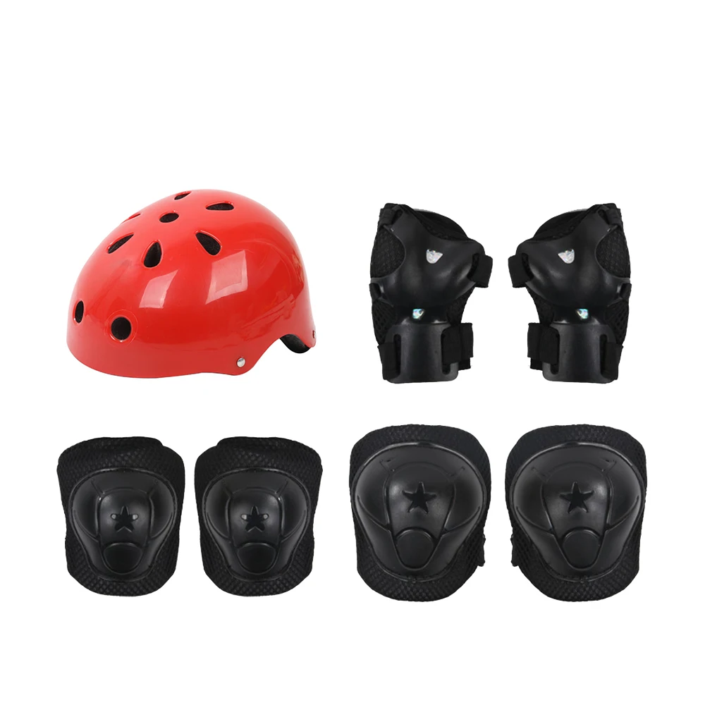 Kids Helmet Outdoor Sports Protective Gear Safety Pads Set Helmet Knee Elbow Pads And Wrist Guards For Roller Scooter Bicycle Bicycle Helmet Aliexpress