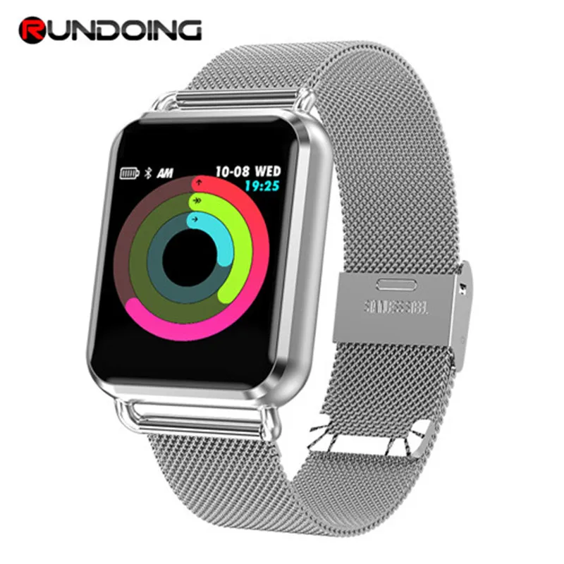 RUNDOING Q3 Smartwatch мужские динамические кровяное Кислородное давление шагомер