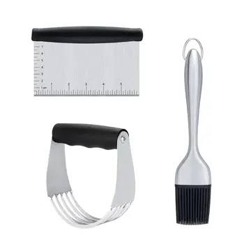 

Pastry Cutter Set Pastry Scraper Dough Blender Grill Brush Kitchen Baking Tools